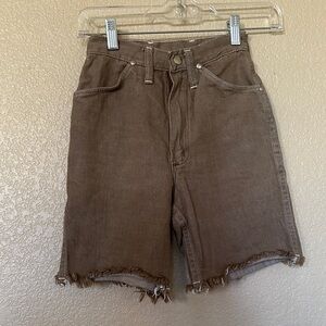 Wrangler Kids Brown Denim Shorts
